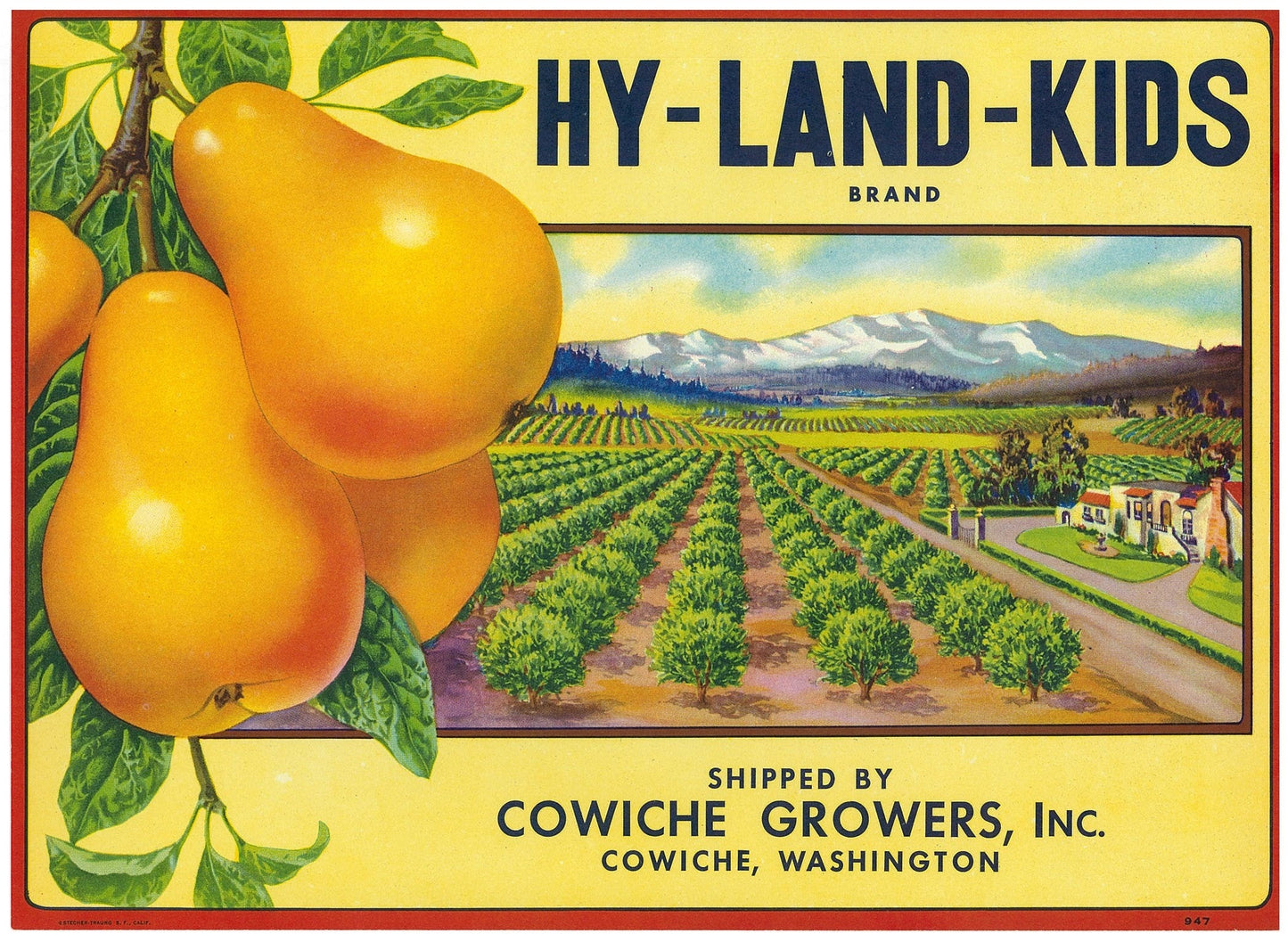 『HY LAND KIDS』 広告 ラベル アメリカ オリジナル [2731]