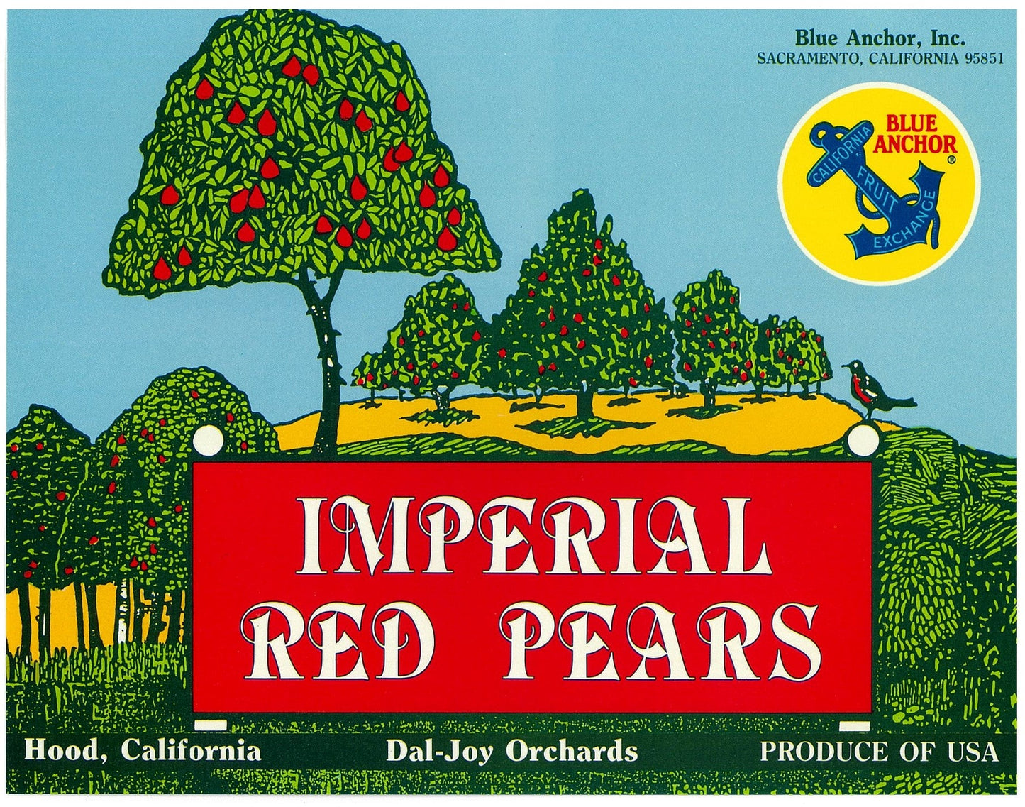『IMPERIAL RED PEARS』 広告 ラベル アメリカ オリジナル [2732]