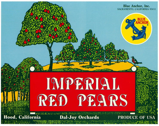 『IMPERIAL RED PEARS』 広告 ラベル アメリカ オリジナル [2732]