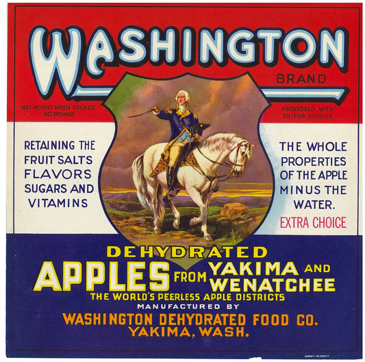 『WASHINGTON』 広告 ラベル アメリカ オリジナル [2741]