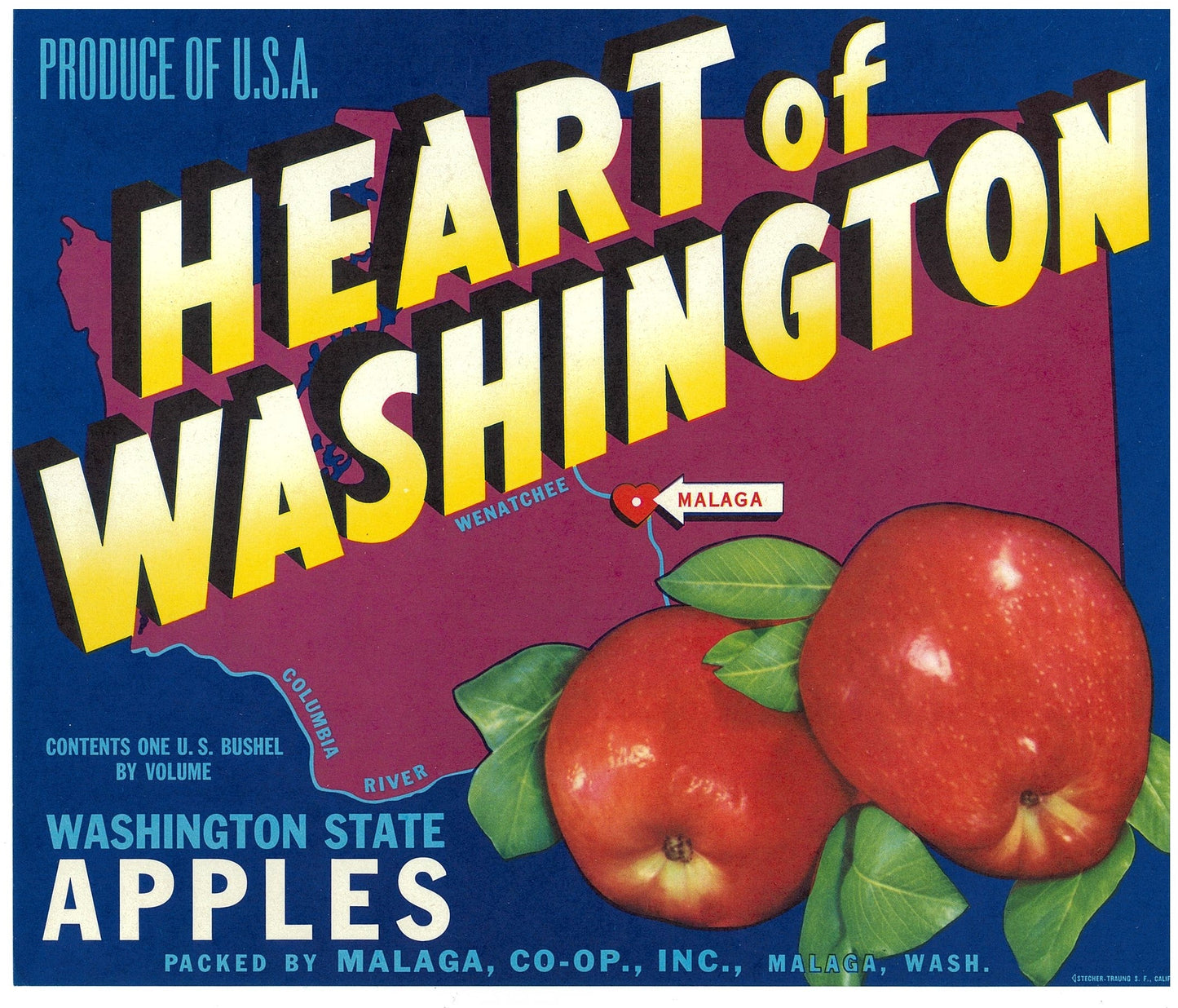 『HEART of WASHINGTON』 広告 ラベル アメリカ オリジナル [2746]