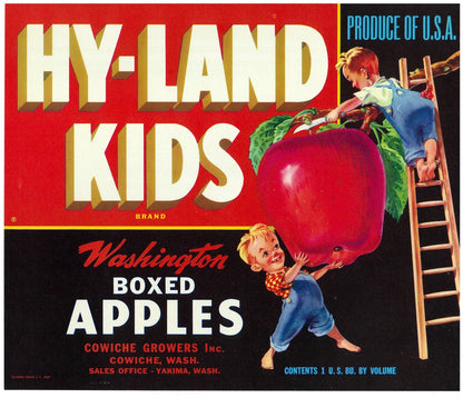 『HY LAND KIDS』 広告 ラベル アメリカ オリジナル [2749]
