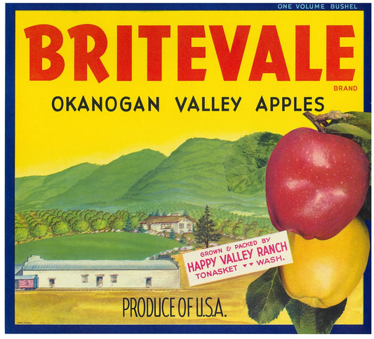 『BRITEVALE』 広告 ラベル アメリカ オリジナル [2757]