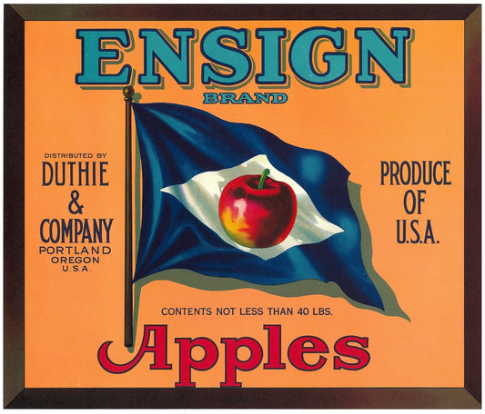 『ENSIGN』 広告 ラベル アメリカ オリジナル [2758]