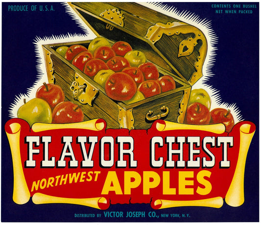 『FLAVOR CHEST』 広告 ラベル アメリカ オリジナル [2762]