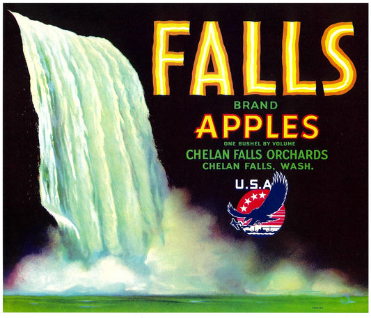 『FALLS』 広告 ラベル アメリカ オリジナル [2765]