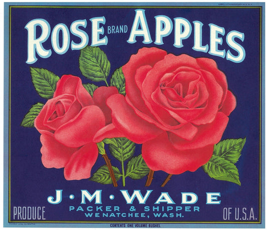 『ROSE APPLES』 広告 ラベル アメリカ オリジナル [2771]
