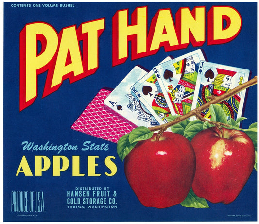 『PAT HAND』 広告 ラベル アメリカ オリジナル [2774]