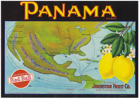 『PANAMA』 広告 ラベル アメリカ オリジナル [2775]