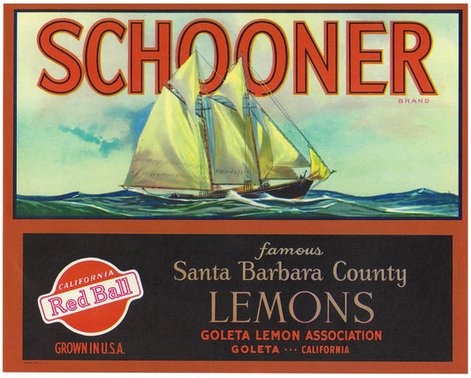 『SCHOONER』 広告 ラベル アメリカ オリジナル [2789]