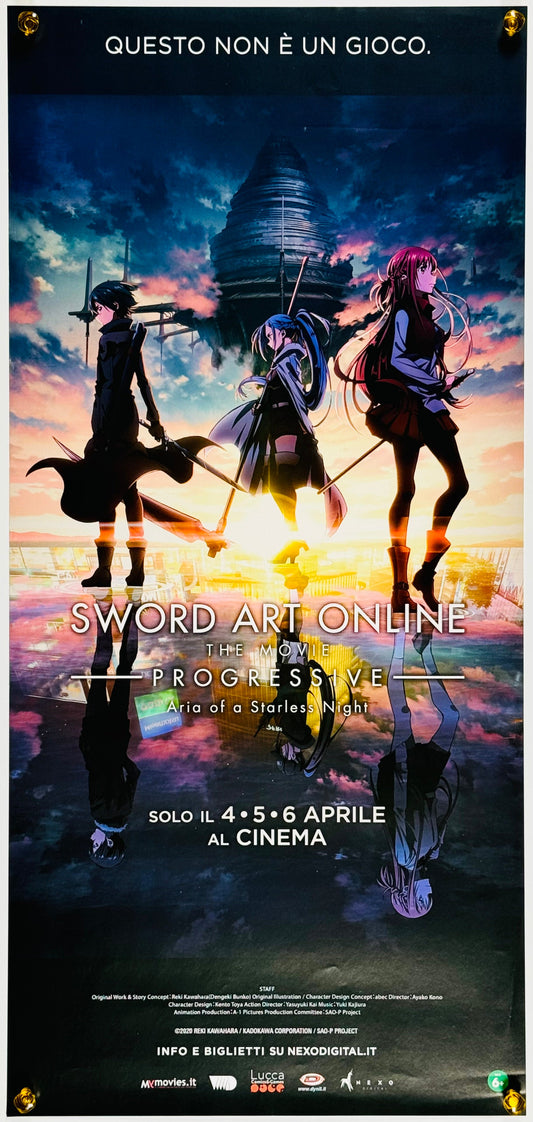 『劇場版 ソードアート・オンライン プログレッシブ 星なき夜のアリア』 映画 ポスター イタリア オリジナル [279]