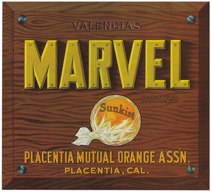 『MARVEL』 広告 ラベル アメリカ オリジナル [2818]