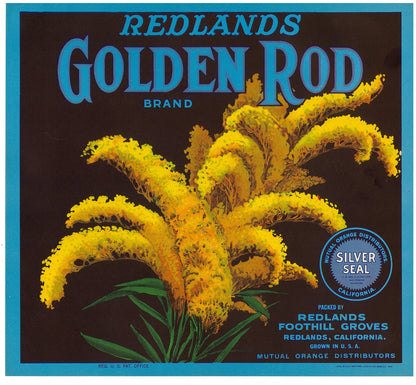 『GOLDEN ROD』 広告 ラベル アメリカ オリジナル [2833]