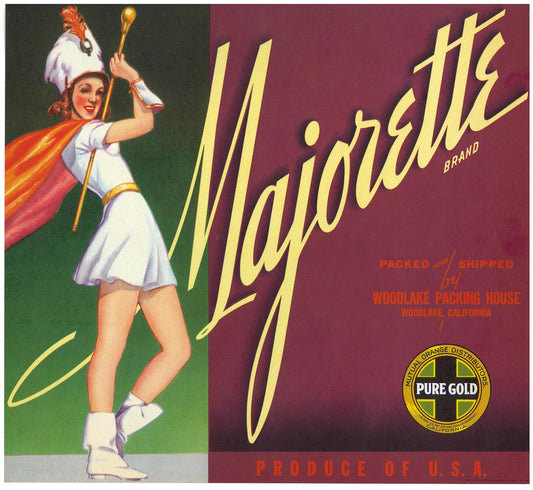 『Majorette』 広告 ラベル アメリカ オリジナル [2836]