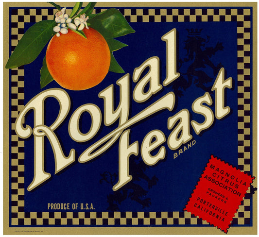 『RoyalFeast』 広告 ラベル アメリカ オリジナル [2841]