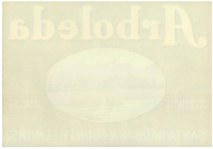 『Arboleda』 広告 ラベル アメリカ オリジナル [2848]