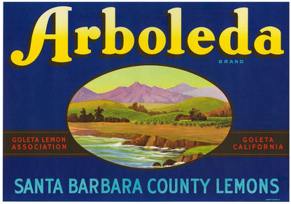 『Arboleda』 広告 ラベル アメリカ オリジナル [2848]