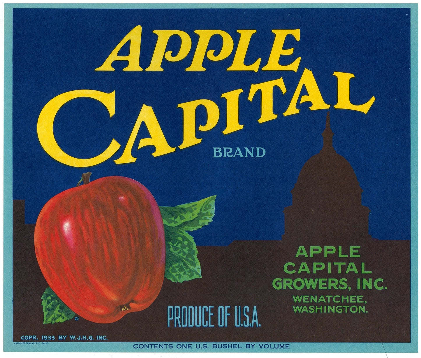 『APPLE CAPITAL』 広告 ラベル アメリカ オリジナル [2858]