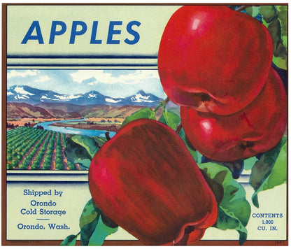『APPLES』 広告 ラベル アメリカ オリジナル [2859]