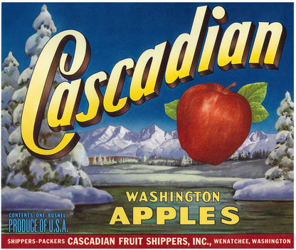 『Cascadian』 広告 ラベル アメリカ オリジナル [2865]