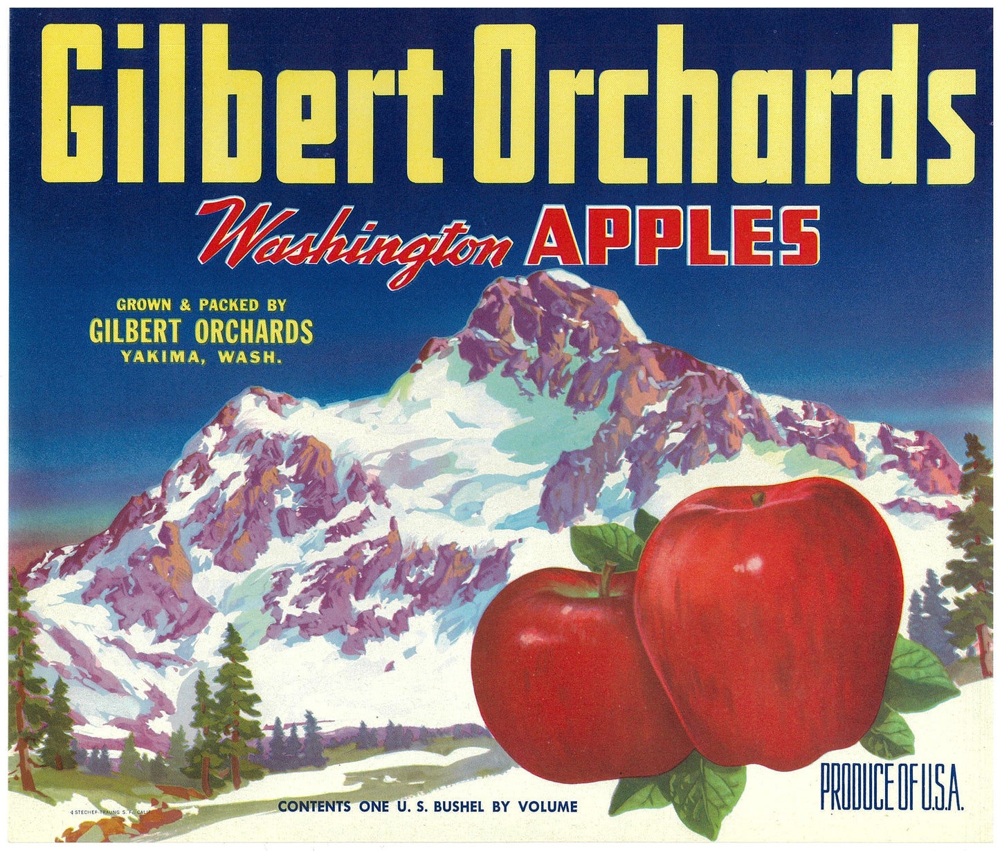『Gilbert Orchards』 広告 ラベル アメリカ オリジナル [2872]