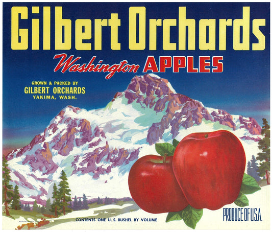『Gilbert Orchards』 広告 ラベル アメリカ オリジナル [2872]