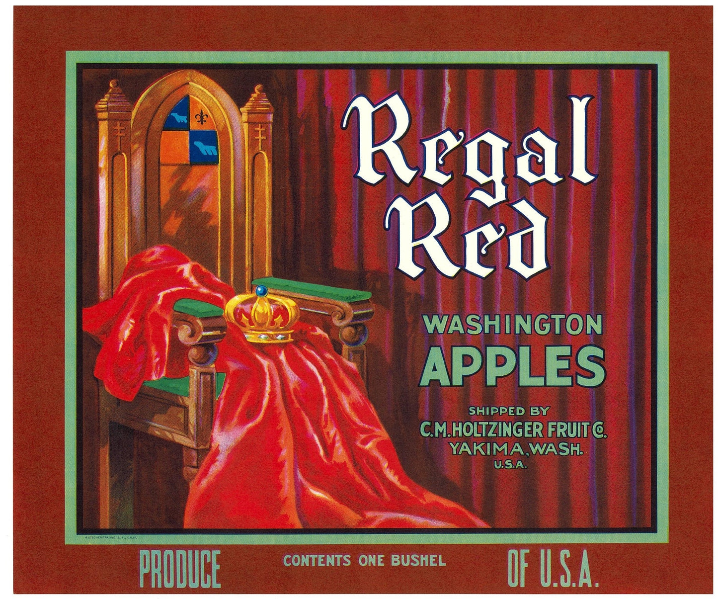 『Regal Red』 広告 ラベル アメリカ オリジナル [2894]