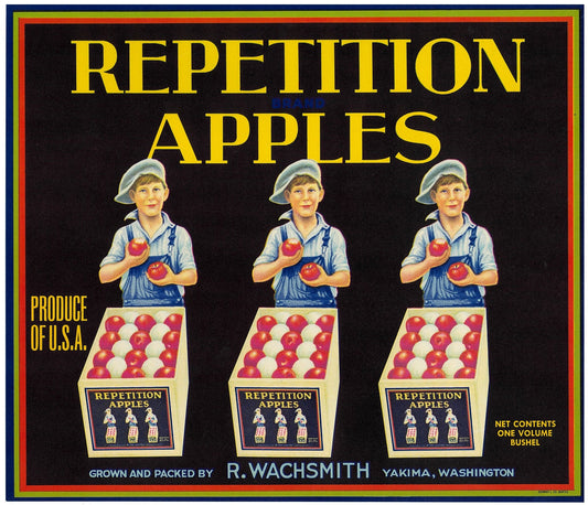 『REPETITION APPLES』 広告 ラベル アメリカ オリジナル [2895]