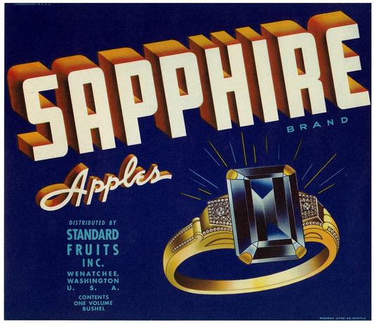 『SAPPHIRE』 広告 ラベル アメリカ オリジナル [2899]
