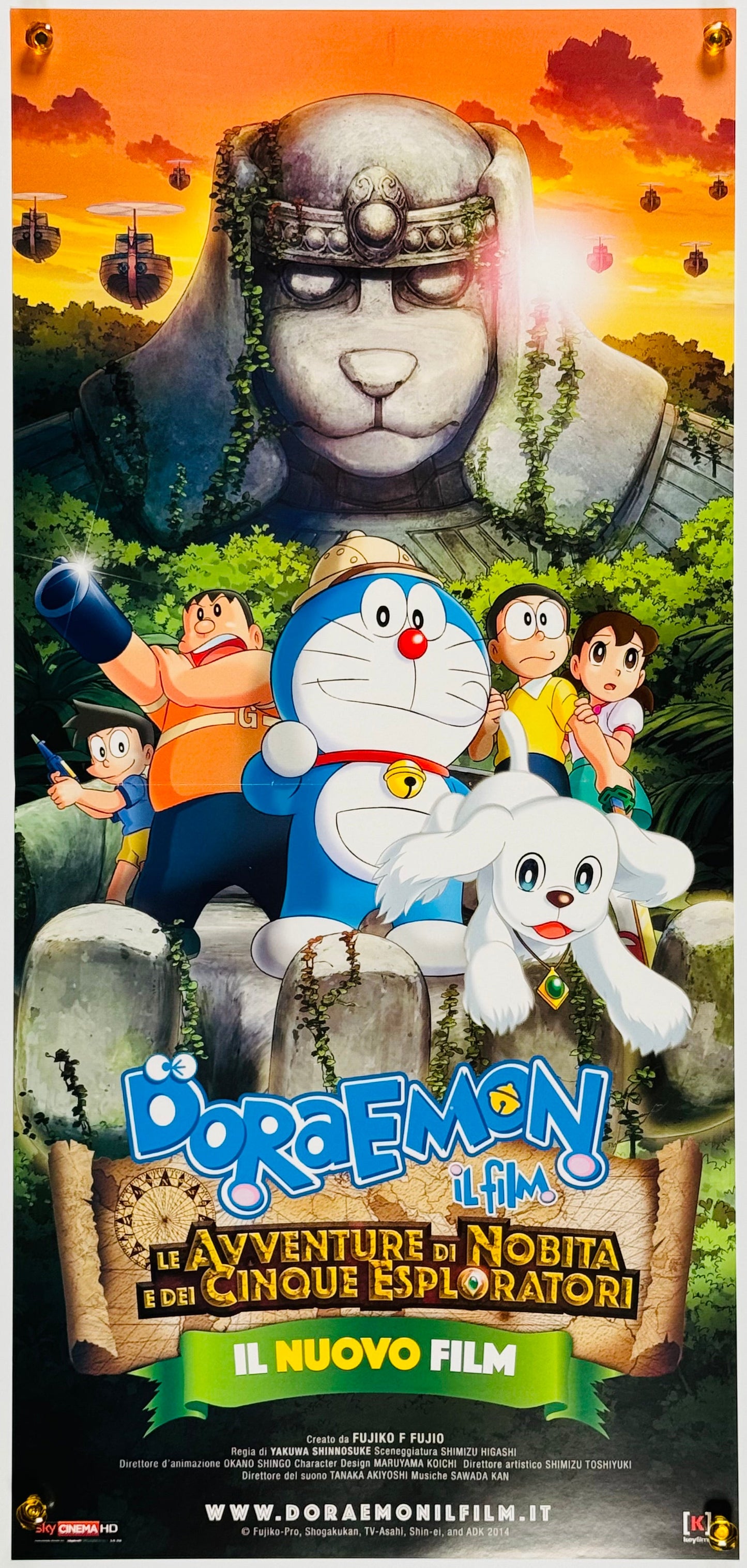 『映画ドラえもん 新・のび太の大魔境 ペコと5人の探検隊』 映画 ポスター イタリア オリジナル [289]