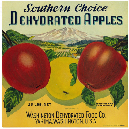 『DEHYDRATED APPLES』 広告 ラベル アメリカ オリジナル [2902]