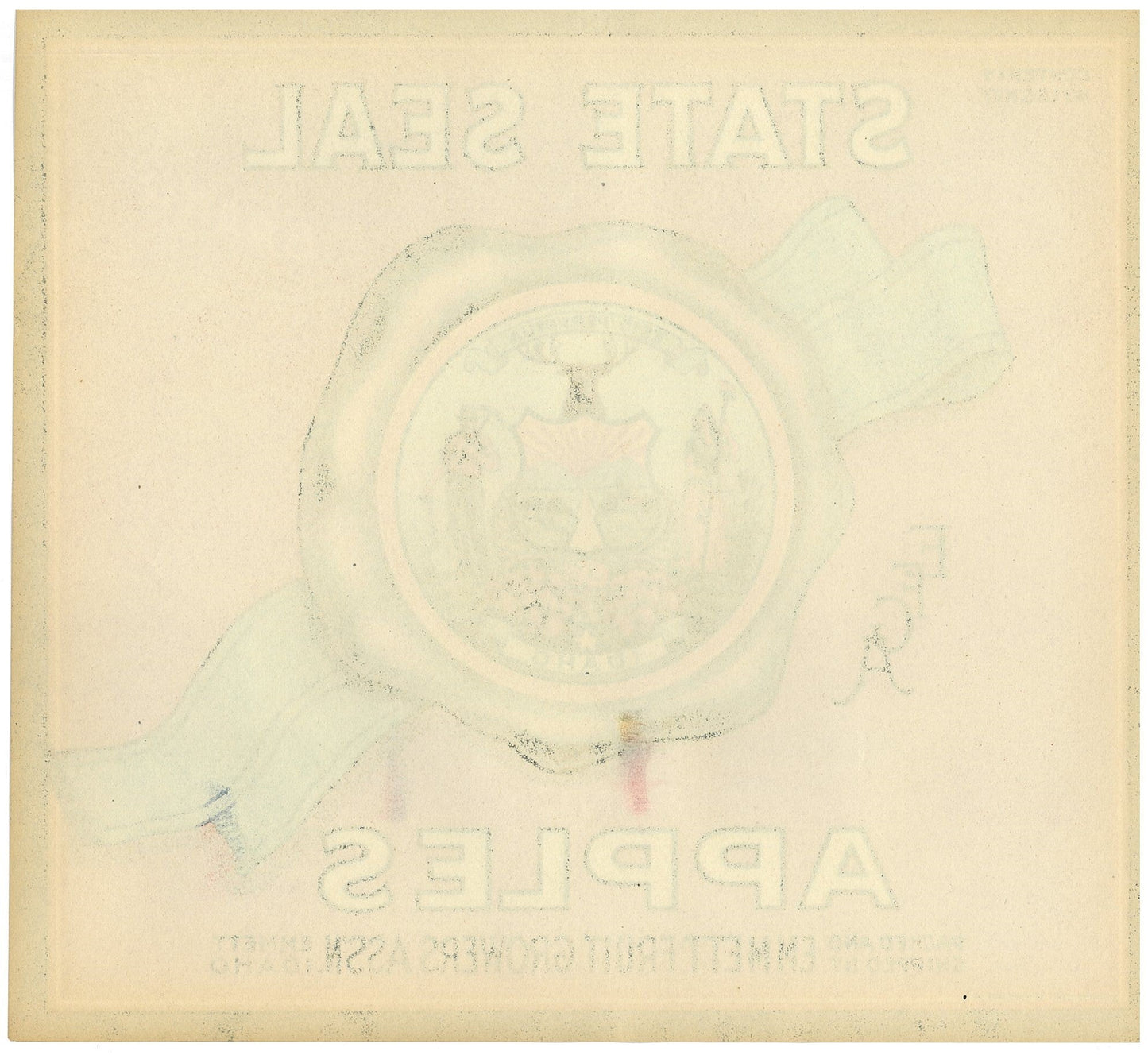『STATE SEAL』 広告 ラベル アメリカ オリジナル [2904]