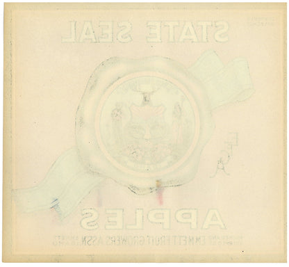 『STATE SEAL』 広告 ラベル アメリカ オリジナル [2904]