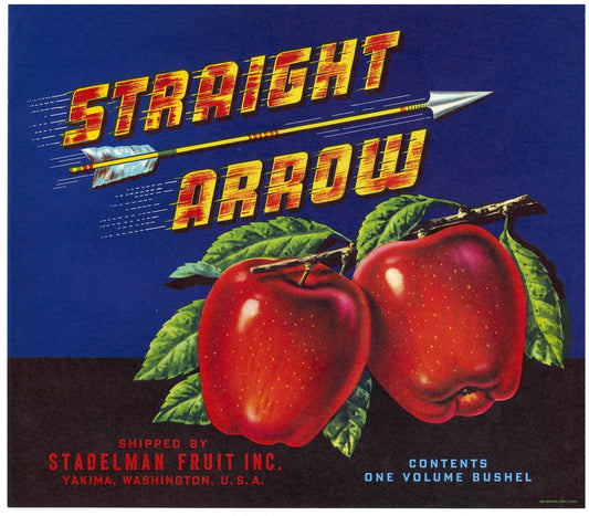 『STRAIGHT ARROW』 広告 ラベル アメリカ オリジナル [2907]