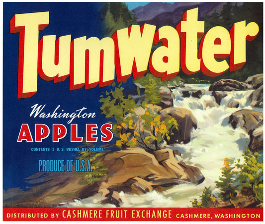 『Tumwater』 広告 ラベル アメリカ オリジナル [2913]