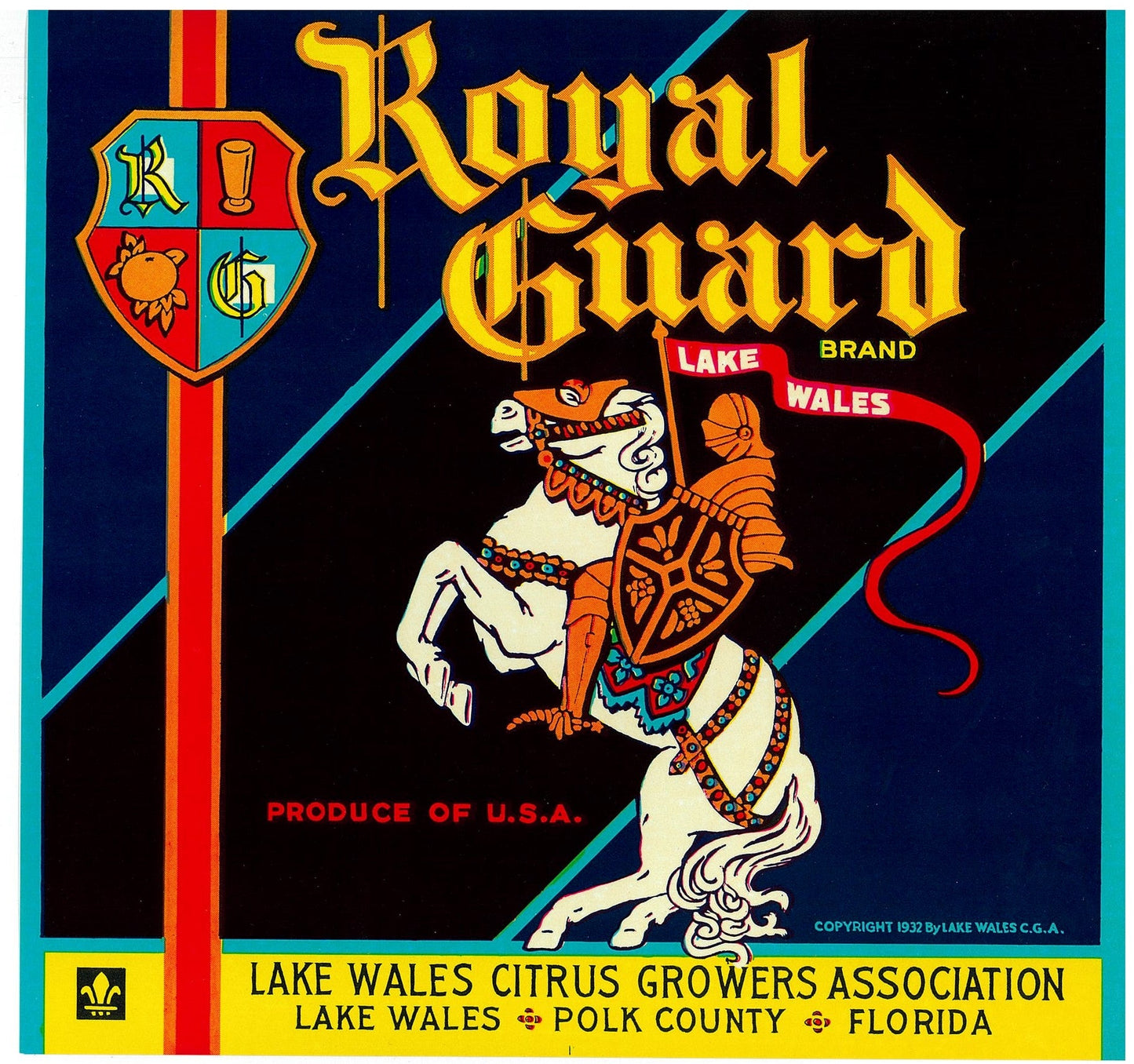『Royal Guard』 広告 ラベル アメリカ オリジナル [2934]