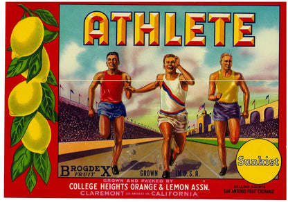 『ATHLETE』 広告 ラベル アメリカ オリジナル [2936]