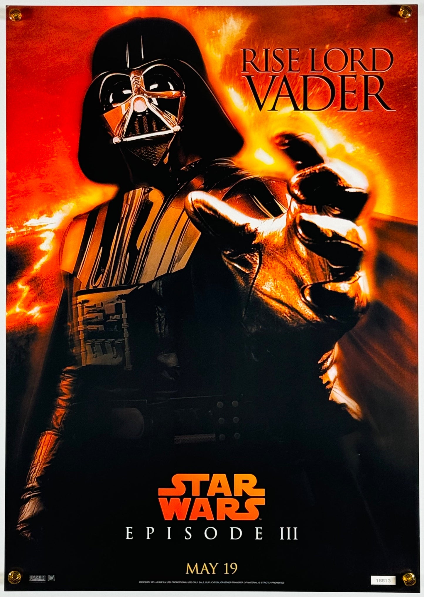 『スター・ウォーズ エピソード3/シスの復讐 - ダースベイダー』 映画 ポスター イギリス オリジナル [2955]