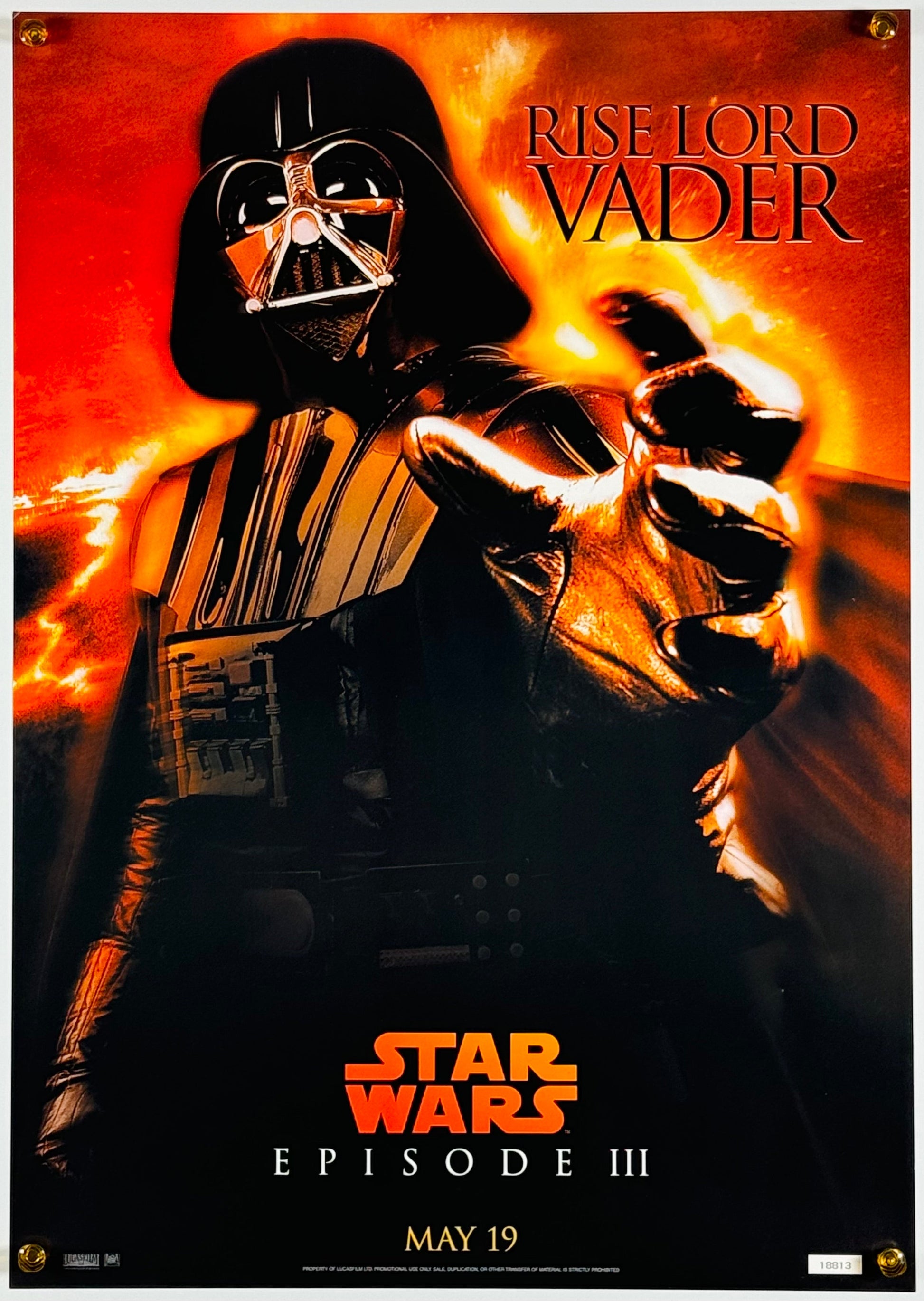 『スター・ウォーズ エピソード3/シスの復讐 - ダースベイダー』 映画 ポスター イギリス オリジナル [2955]