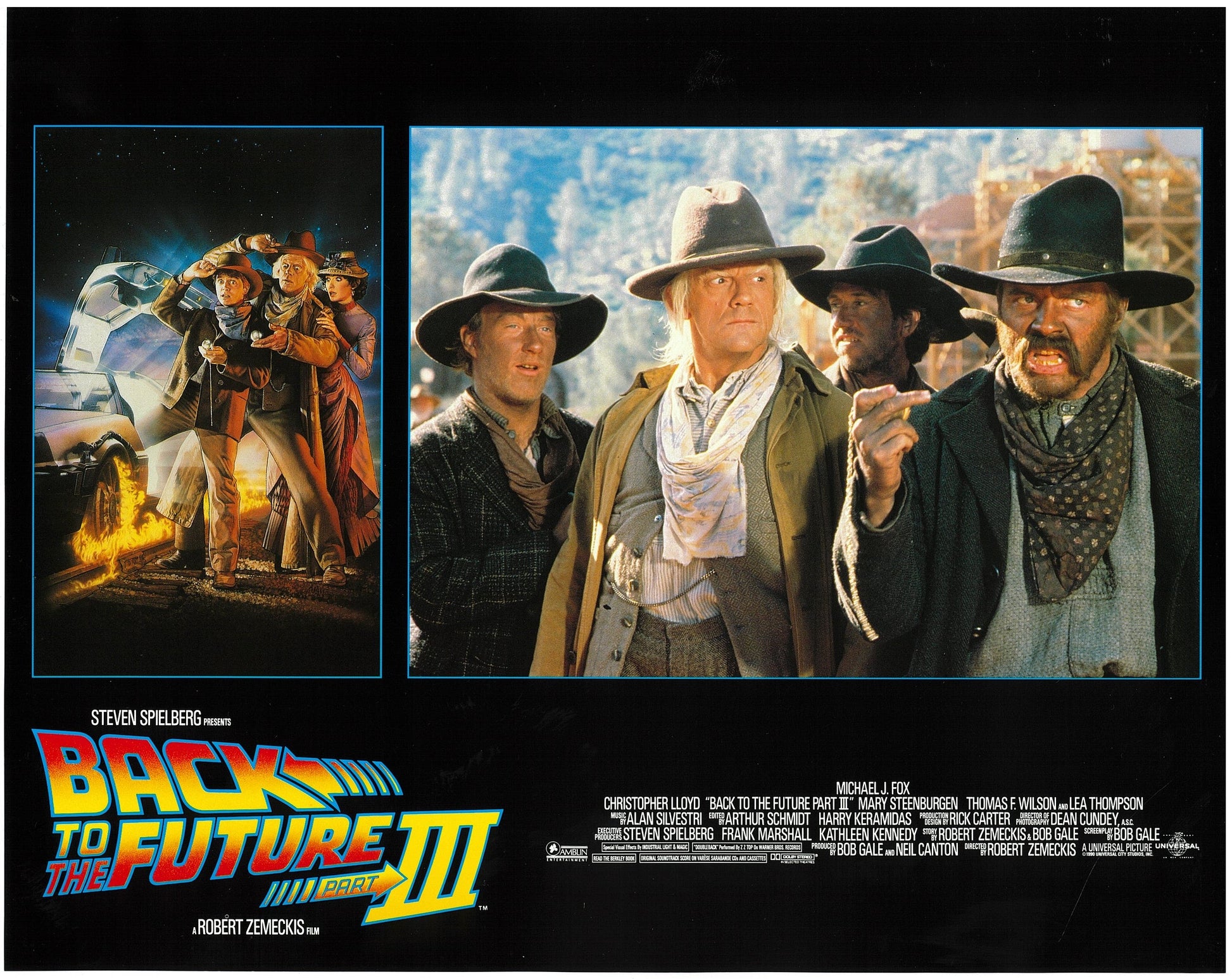 『バック・トゥ・ザ・フューチャー PART3』 映画 ロビーカード アメリカ オリジナル [3009]