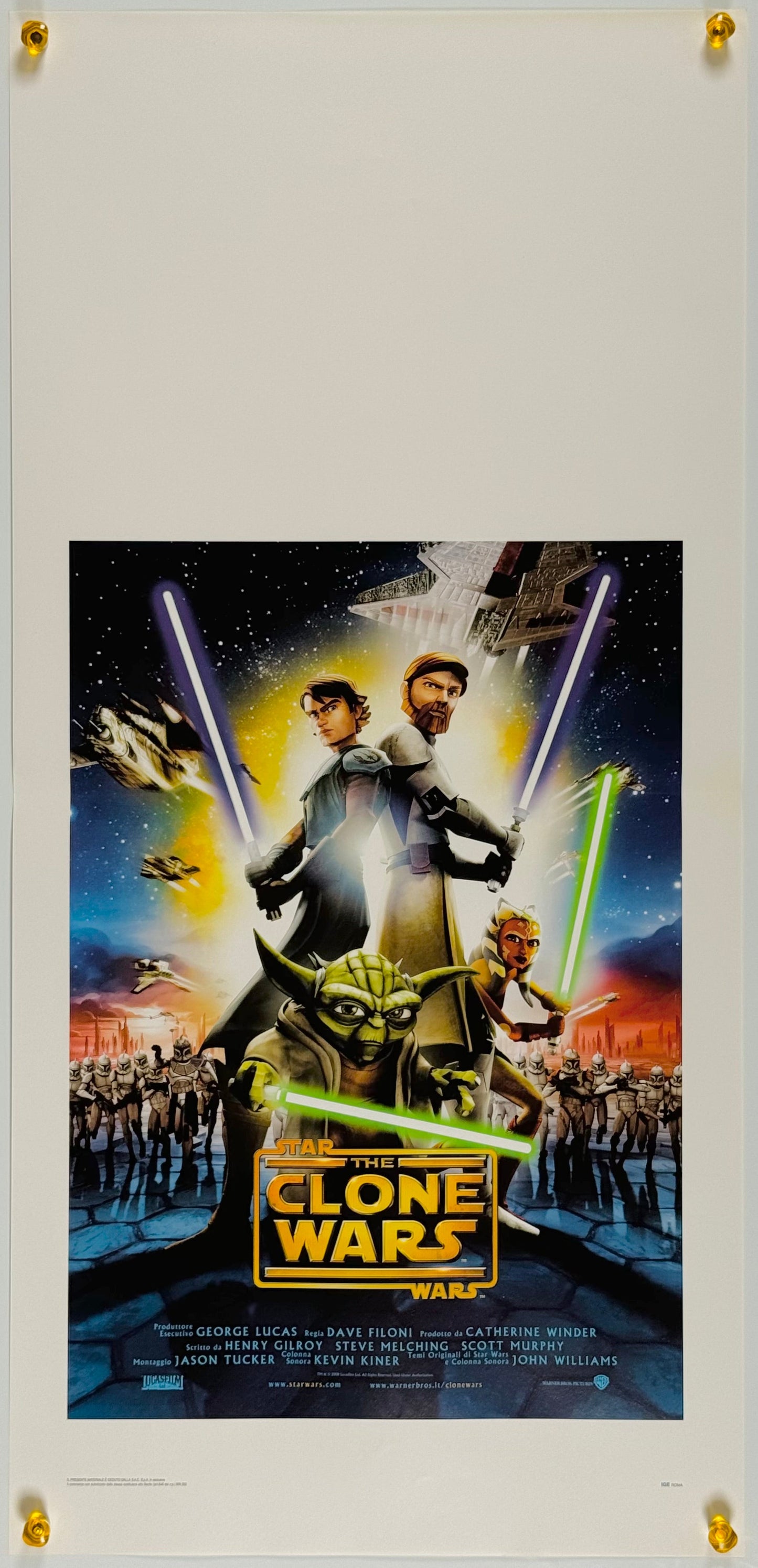 『スター・ウォーズ クローン・ウォーズ』 映画 ポスター イタリア オリジナル [302]