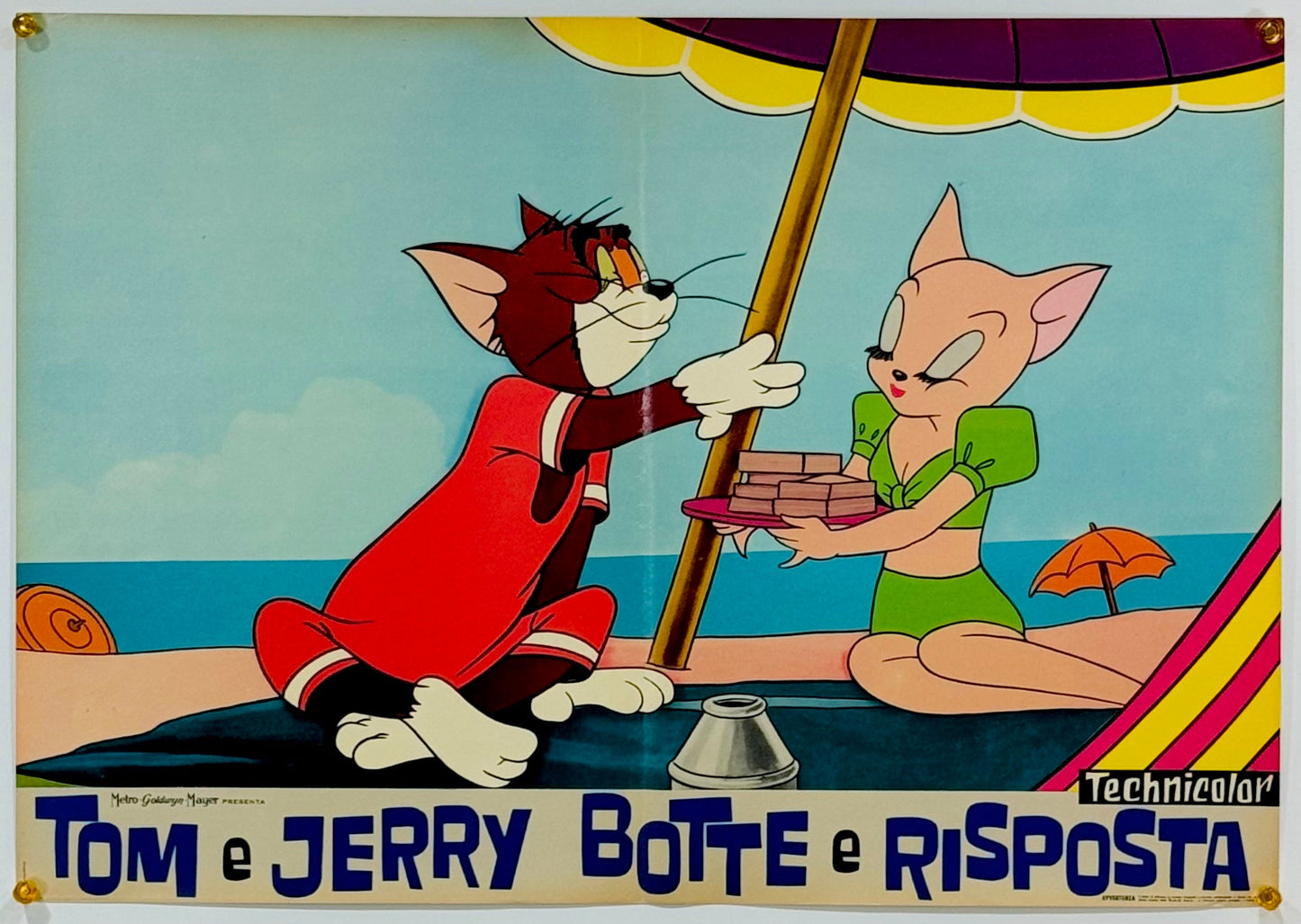 『トムとジェリー Tom e Jerry botte e risposta』 映画 ポスター イタリア オリジナル [3067]