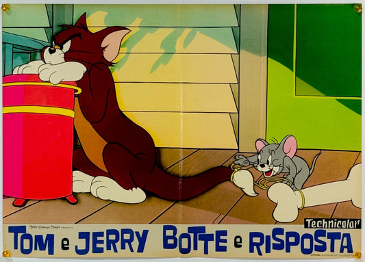 『トムとジェリー Tom e Jerry botte e risposta』 映画 ポスター イタリア オリジナル [3070]
