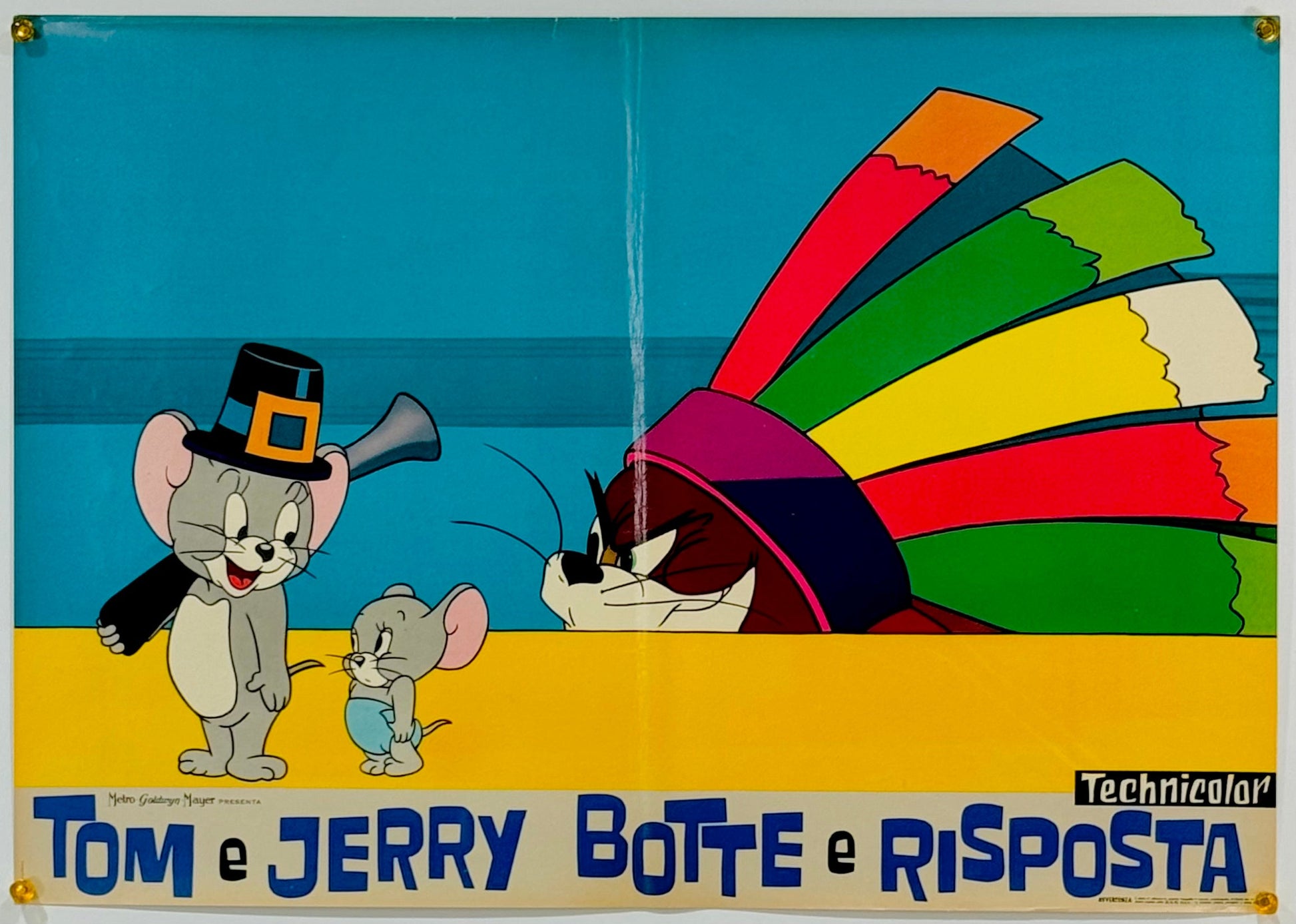 『トムとジェリー Tom e Jerry botte e risposta』 映画 ポスター イタリア オリジナル [3072]