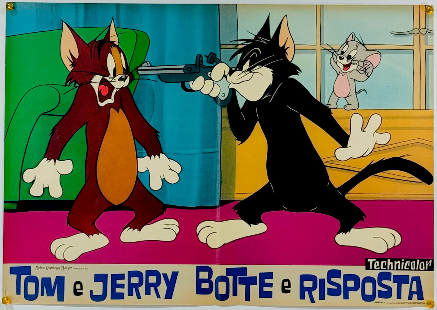 『トムとジェリー Tom e Jerry botte e risposta』 映画 ポスター イタリア オリジナル [3075]