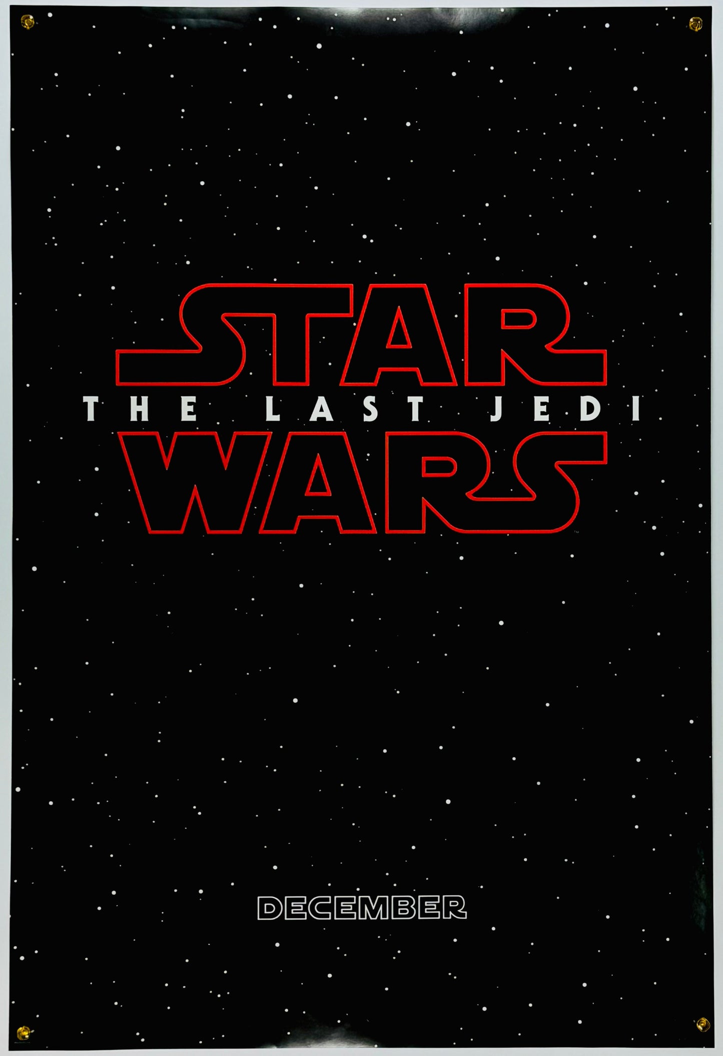 『スター・ウォーズ/最後のジェダイ』 映画 ポスター アメリカ オリジナル [3085]
