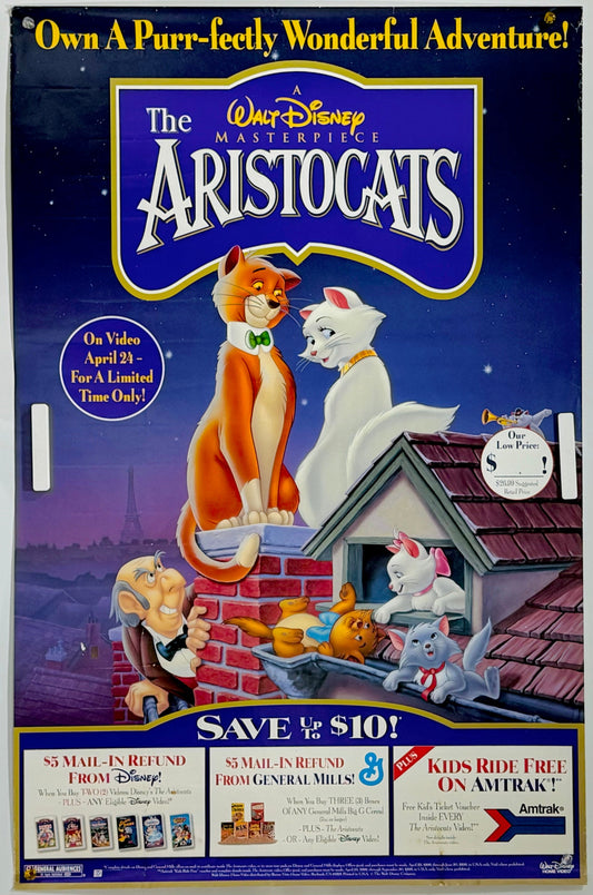 『おしゃれキャット VHS』 映画 ポスター アメリカ オリジナル [3100]