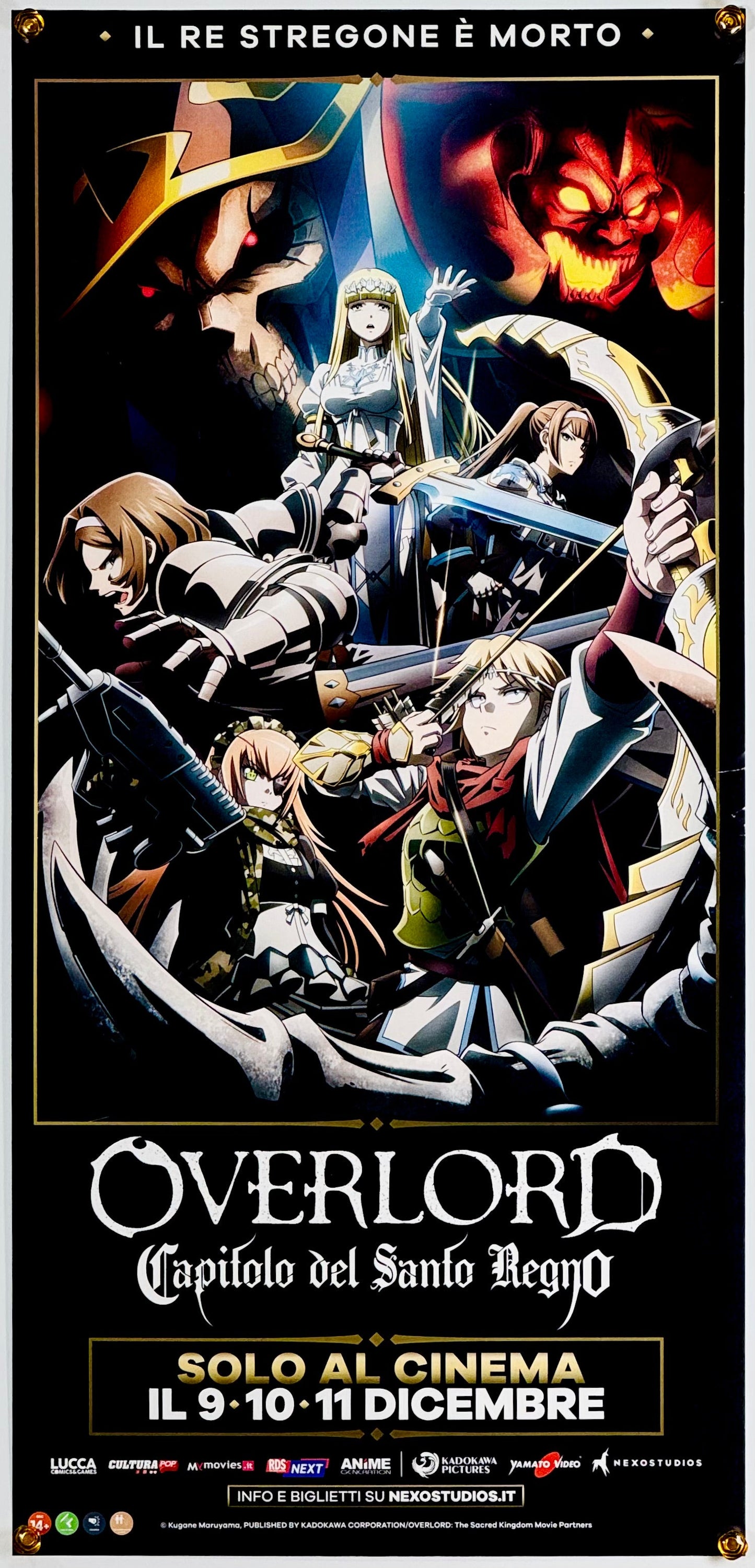 『劇場版 オーバーロード 聖王国編』 映画 ポスター イタリア オリジナル [3104]