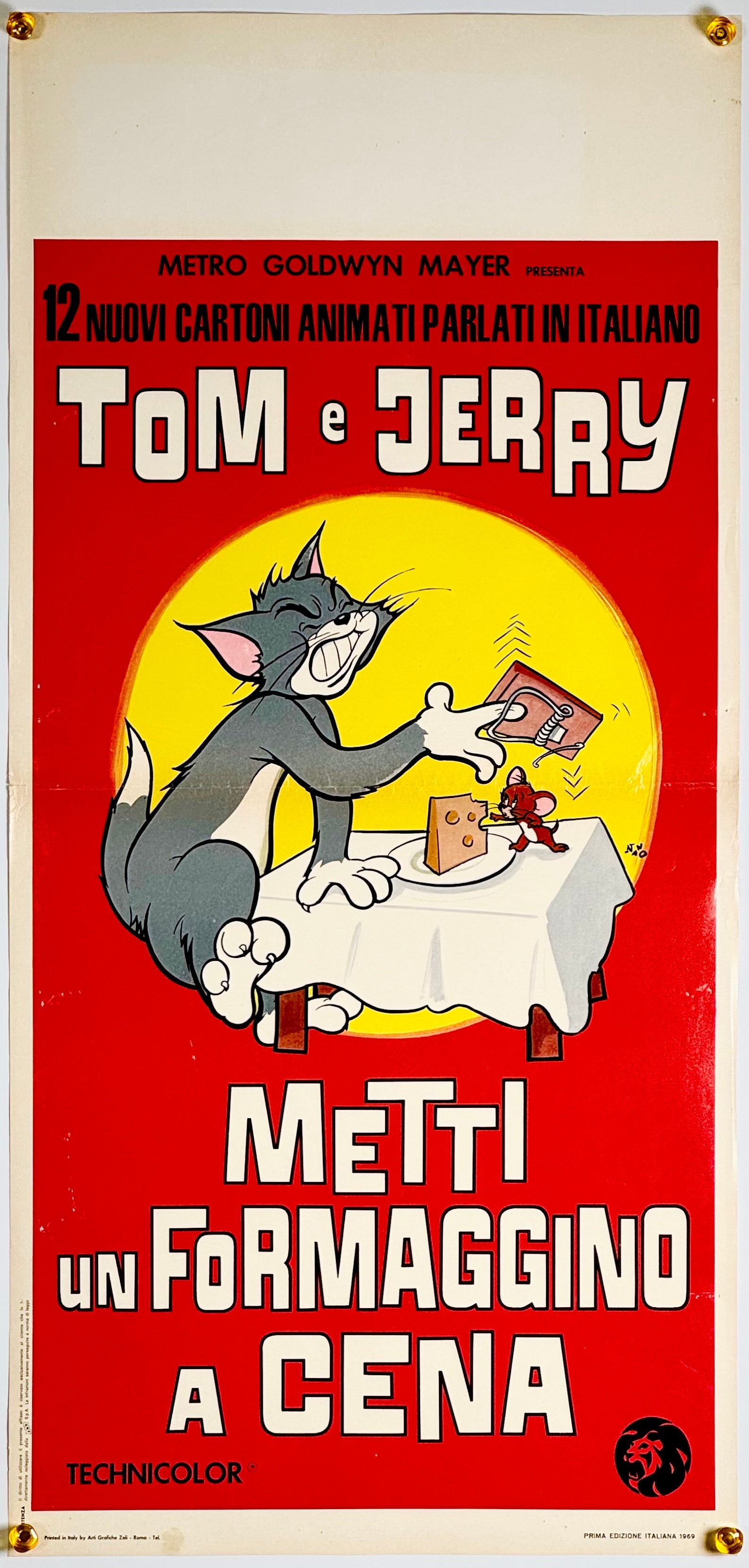 イタリア版☆ビンテージ！「トムとジェリー」「Tom and Jerry