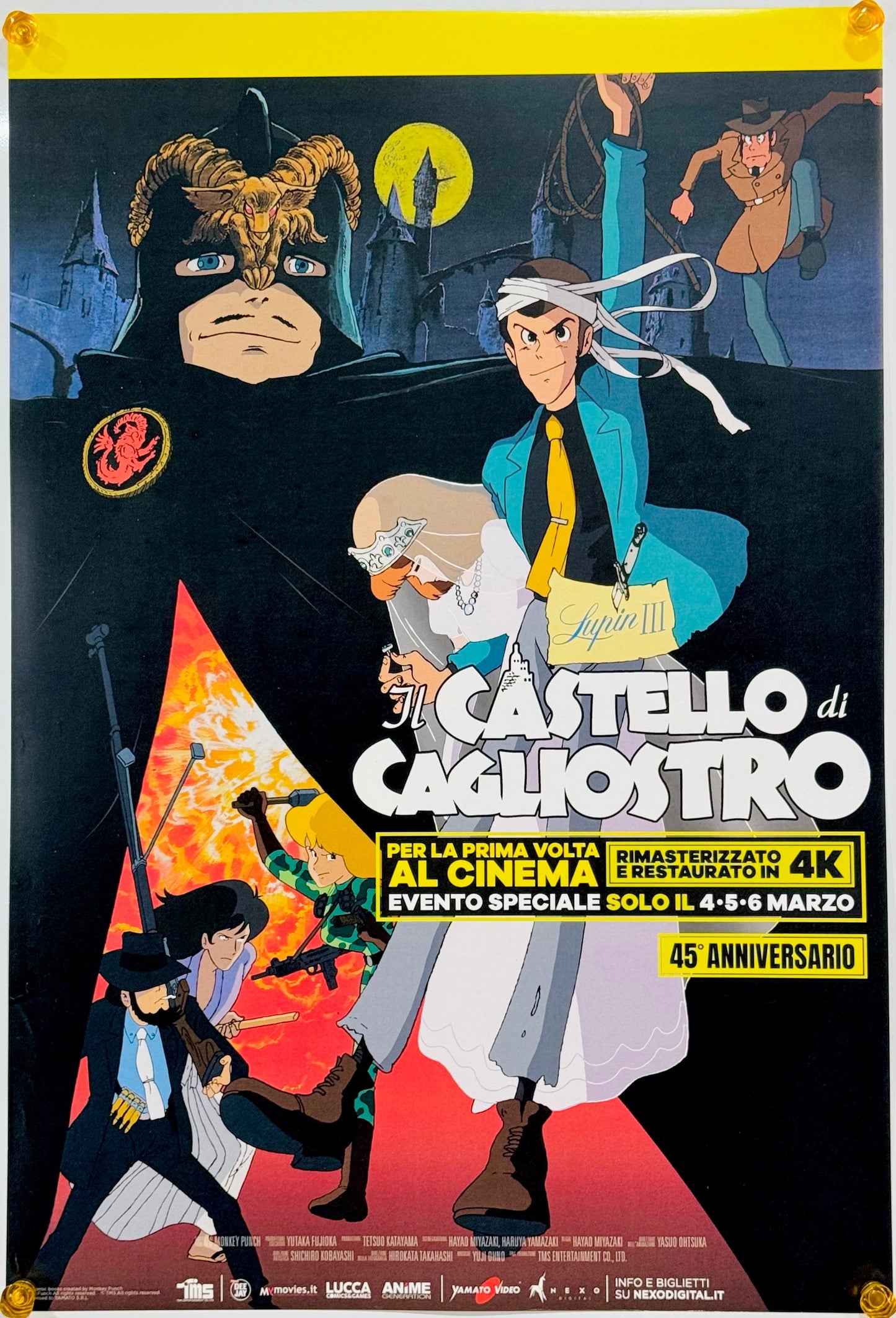 『ルパン三世 カリオストロの城』 映画 ポスター イタリア オリジナル [3109]